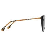 Burberry - Occhiali da Sole Oversize Check - Nero - Burberry Eyewear