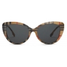 Burberry - Occhiali da Sole Oversize Check - Beige - Burberry Eyewear