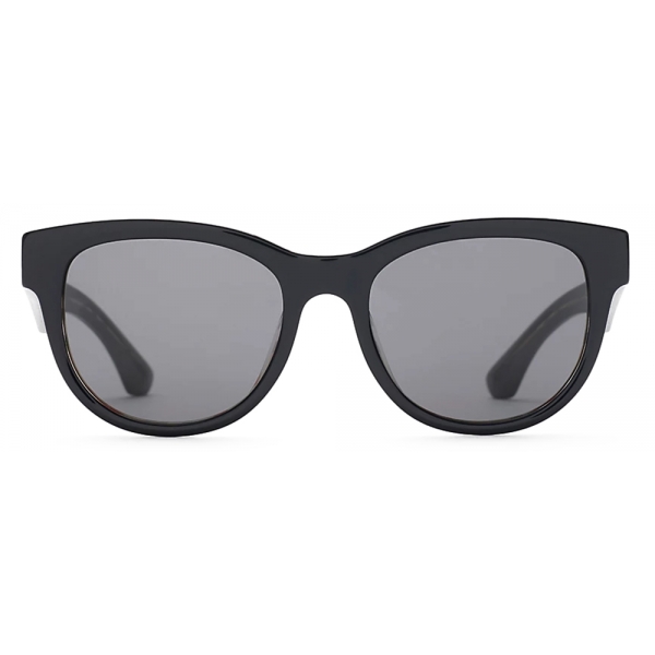 Burberry - Check Round Sunglasses - Black Check - Burberry Eyewear