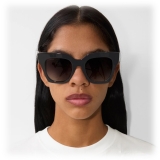 Burberry - Occhiali da Sole con Montatura Squadrata Check - Nero Beige - Burberry Eyewear