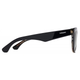 Burberry - Occhiali da Sole con Montatura Squadrata Check - Nero Check - Burberry Eyewear