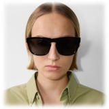 Burberry - Check Square Sunglasses - Black Check - Burberry Eyewear