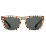 Burberry - Occhiali da Sole con Montatura Squadrata Check - Vintage Check - Burberry Eyewear