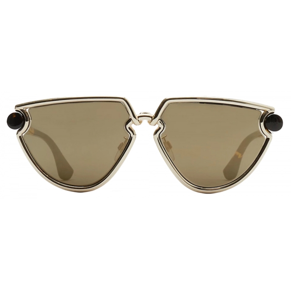 Burberry - Clip Sunglasses - Gold - Burberry Eyewear