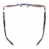 Burberry - Occhiali da Sole Stile Aviatore Heritage - Argento Blu - Burberry Eyewear