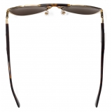 Burberry - Heritage Aviator Sunglasses - Gold Tortoiseshell - Burberry Eyewear