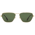 Burberry - Icon Geometric Sunglasses - Light Gold - Burberry Eyewear