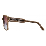 Dior - Occhiali da Sole - DiorSignature S7F - Grigio Marrone Trasparente - Dior Eyewear