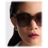 Dior - Sunglasses - DiorSignature S7F - Transparent Gray Brown - Dior Eyewear
