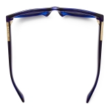 Burberry - Occhiali da Sole con Dettaglio Lineare - Navy - Burberry Eyewear