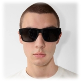 Burberry - Logo Detail Square Frame Sunglasses - Black - Burberry Eyewear