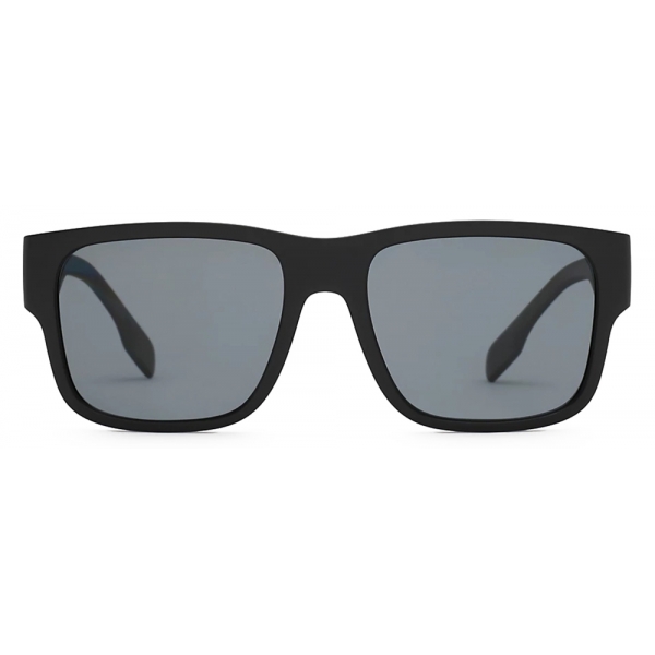 Burberry - Occhiali da Sole con Montatura Squadrata e Dettaglio con Logo - Nero - Burberry