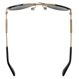 Burberry - Metal Pilot Sunglasses - Gold - Burberry Eyewear