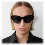 Burberry - Rose Square Sunglasses - Transparent Black - Burberry Eyewear