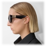 Burberry - Occhiali da Sole Rose con Montatura Squadrata - Nero Trasparente - Burberry Eyewear
