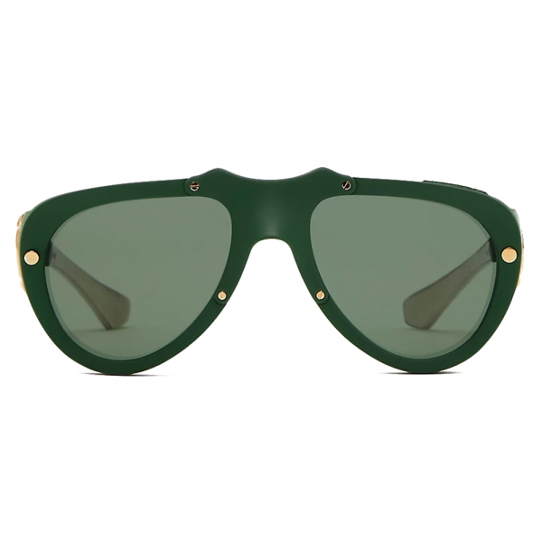 Burberry - Occhiali da Sole Shield a Maschera - Verde Foresta Scuro - Burberry Eyewear