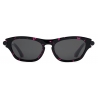 Burberry - Tubular Oval Sunglasses - Purple Havana - Burberry Eyewear