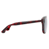 Burberry - Occhiali da Sole Tubolari - Rosso Scuro - Burberry Eyewear