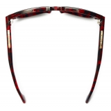 Burberry - Tubular Sunglasses - Dark Red - Burberry Eyewear