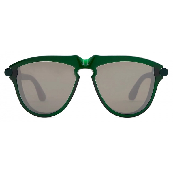Burberry - Occhiali da Sole Tubolari - Verde Foresta Scuro - Burberry Eyewear