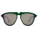 Burberry - Occhiali da Sole Tubolari - Verde Foresta Scuro - Burberry Eyewear