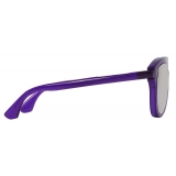 Burberry - Occhiali da Sole Tubolari - Viola Intenso - Burberry Eyewear