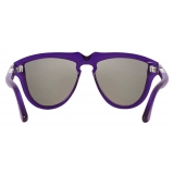 Burberry - Tubular Sunglasses - Deep Purple - Burberry Eyewear