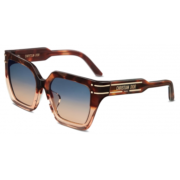 Dior Sunglasses DiorSignature S10F Brown Tortoiseshell Transparent Nude Dior Eyewear Avvenice