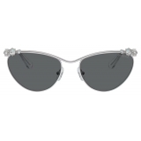 Swarovski - Oval Sunglasses - Silver - Sunglasses - Swarovski Eyewear