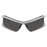 Swarovski - Mask Sunglasses - Silver Gray - Sunglasses - Swarovski Eyewear