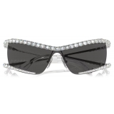 Swarovski - Mask Sunglasses - Silver Gray - Sunglasses - Swarovski Eyewear