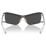 Swarovski - Mask Sunglasses - Silver Gray - Sunglasses - Swarovski Eyewear