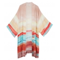 Ottod'Ame - Viscose Kimono Jacket - Multicolour - Jacket - Luxury Exclusive Collection