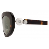 Givenchy - 4G Pearl Sunglasses in Acetate with Crystals - Dark Havana - Sunglasses - Givenchy Eyewear