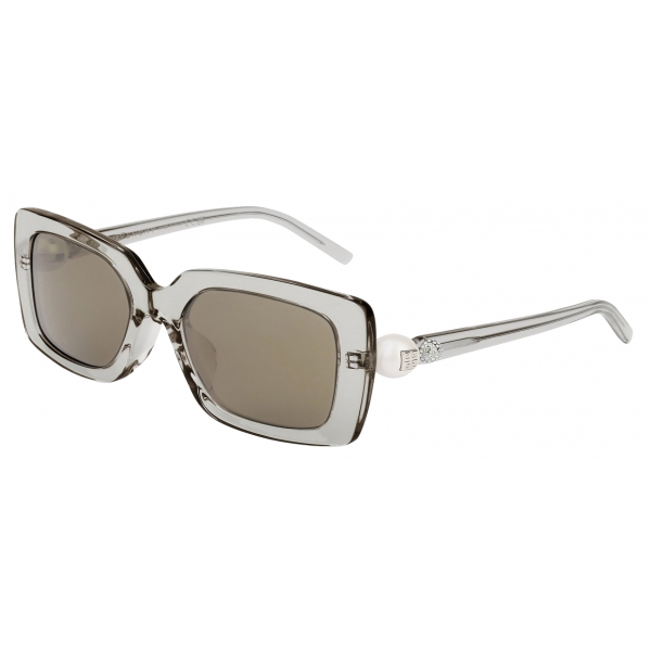 Givenchy - 4G Pearl Sunglasses in Acetate with Crystals - Light Grey - Sunglasses - Givenchy Eyewear