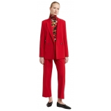 Ottod'Ame - Double Breasted Combed Wool Jacket - Red - Jacket - Luxury Exclusive Collection