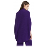 Ottod'Ame - Sleeveless Cape Sweater - Purple - Sweater - Luxury Exclusive Collection