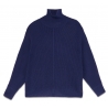 Ottod'Ame - Maglia con Dettaglio Riga di Filato - Blu - Maglieria - Luxury Exclusive Collection