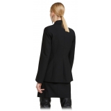 Ottod'Ame - Single Breasted Jacket with Stand-Up Lapels - Black - Jacket - Luxury Exclusive Collection