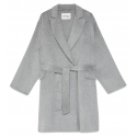 Ottod'Ame - Double-Breasted Coat with Belt - Grey - Jacket - Luxury Exclusive Collection