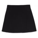 Ottod'Ame - Wallet Style Flared Miniskirt - Black - Skirt - Luxury Exclusive Collection