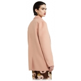 Ottod'Ame - Unlined Caban Pattern Coat - Nude Pink - Jacket - Luxury Exclusive Collection