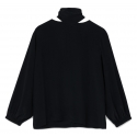 Ottod'Ame - Blouse with Neck Sash Detail - Black - Shirt - Luxury Exclusive Collection
