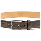 Avvenice - Astrea - Crocodile Belt - Brown - Handmade in Italy - Exclusive Luxury Collection