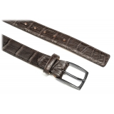 Avvenice - Astrea - Crocodile Belt - Brown - Handmade in Italy - Exclusive Luxury Collection