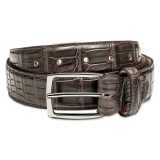 Avvenice - Astrea - Crocodile Belt - Brown - Handmade in Italy - Exclusive Luxury Collection