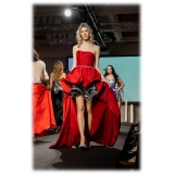 Miriam Tirinzoni - Sweet Life Dress - Red Grey Black - Dresses - Luxury Exclusive Collection