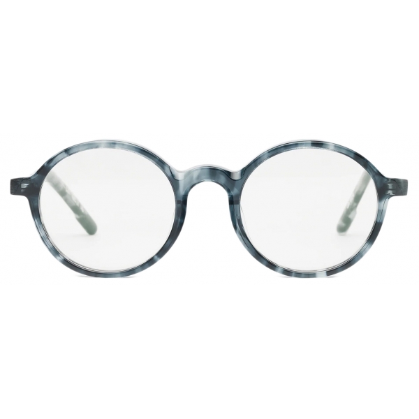 Portrait Eyewear - The Producer 49 Tartaruga Verde Acqua - Occhiali da Vista - Realizzati a Mano - Exclusive Luxury Collection