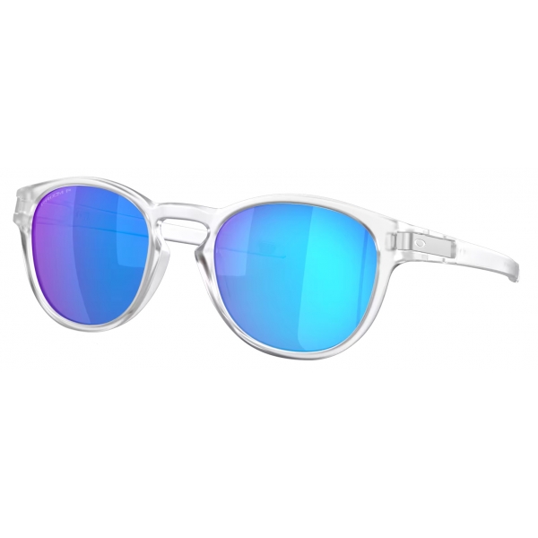 Oakley - Latch™ (Low Bridge Fit) - Prizm Sapphire Polarized - Matte Clear - Sunglasses - Oakley Eyewear