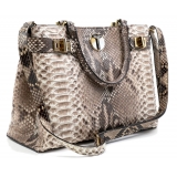 Miriam Tirinzoni - Borsa in Pelle di Pitone - Borsa - Luxury Exclusive Collection